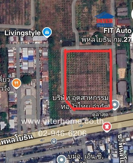 ไม่ใช่ ที่ดินเปล่า 16 ไร่ 203 ตร.ว. ที่ดินเปล่า ซอยพหลโยธิน77 ถนนพหลโยธิน ถนนวิภาวดีรังสิต เขตดอนเมือง กรุงเทพมหานคร รูปที่ 2