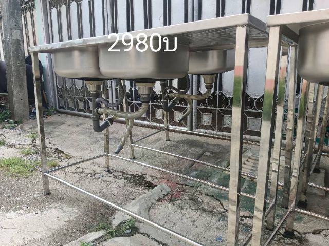 ซิงค์ล้างจานสแตนเลส201แบบ 2 หลุมยาว
1 20 ของใหม่มีตำหนิขายถูกเชื่อมติดกันทั้งอัน รูปที่ 2
