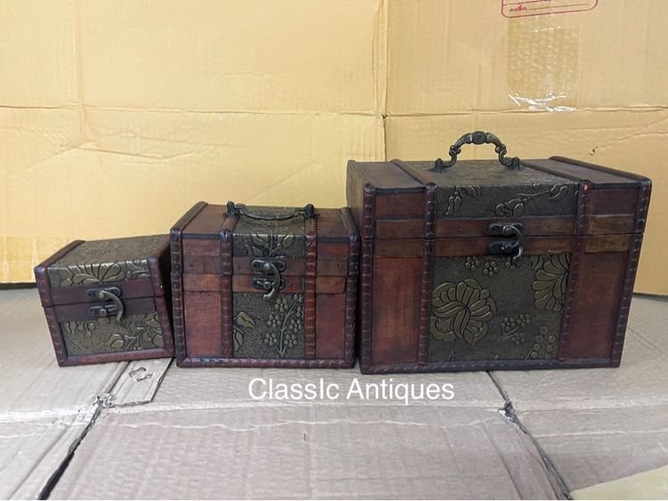 หีบ กล่องไม้ ชุด3ใบสะสม รูปที่ 7