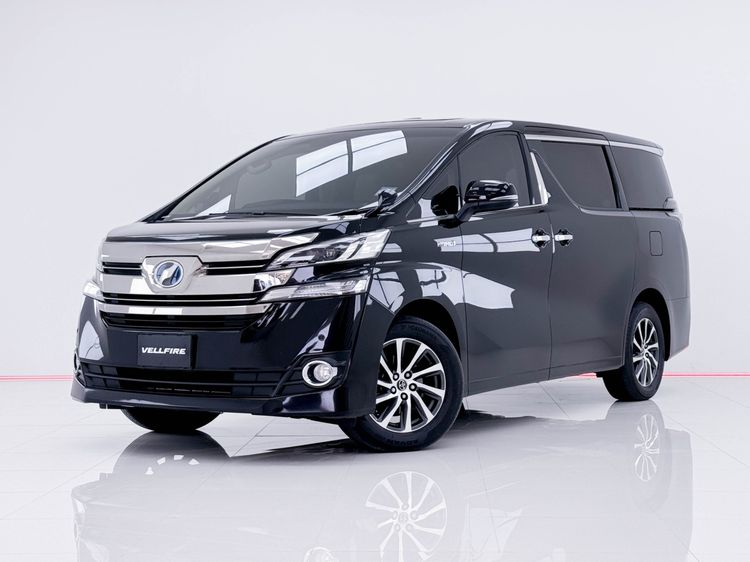 Toyota Vellfire 2016 2.5 Hybrid E-Four 4WD Utility-car ไฮบริด ไม่ติดแก๊ส เกียร์อัตโนมัติ ดำ