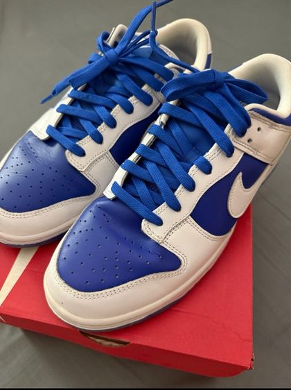 น้ำเงิน หนังแท้ รองเท้าผ้าใบ UK 10 | EU 44 2/3 | US 10.5 NIKE DUNK LOW RETRO (Racer Blue)