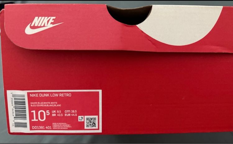 NIKE DUNK LOW RETRO (Racer Blue) รูปที่ 10