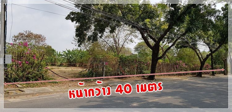 ไม่ใช่ ขายที่ดิน หมู่บ้านนวธานี ด้านหน้าติดถนนเมน ด้านหลังติดสนามกอล์ฟ รูปที่ 2