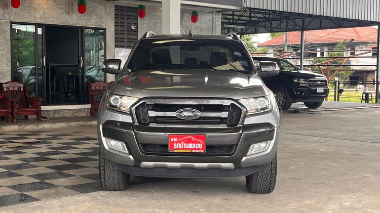 Ford Ranger 2016 2.2 Hi-Rider Wildtrak Pickup ดีเซล ไม่ติดแก๊ส เกียร์อัตโนมัติ บรอนซ์เงิน รูปที่ 2