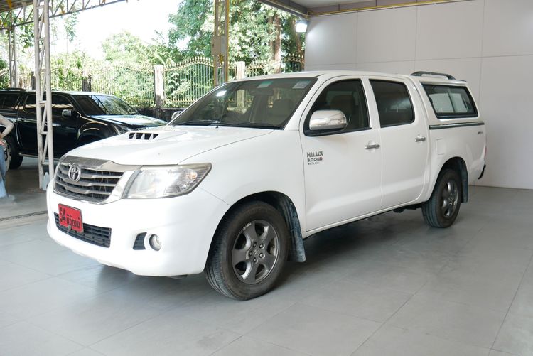Toyota Hilux Vigo Champ 2014 Double Cab 3.0 G Pickup ดีเซล ไม่ติดแก๊ส เกียร์อัตโนมัติ ขาว รูปที่ 3