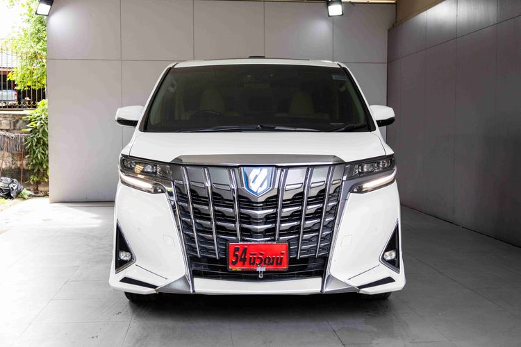 Toyota Alphard 2019 2.5 Hybrid E-Four 4WD Utility-car ไฮบริด ไม่ติดแก๊ส เกียร์อัตโนมัติ ขาว รูปที่ 2