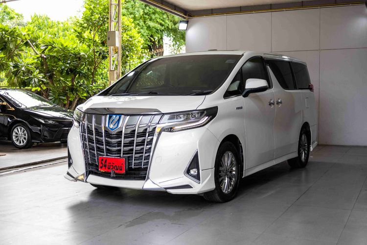 Toyota Alphard 2019 2.5 Hybrid E-Four 4WD Utility-car ไฮบริด ไม่ติดแก๊ส เกียร์อัตโนมัติ ขาว รูปที่ 3