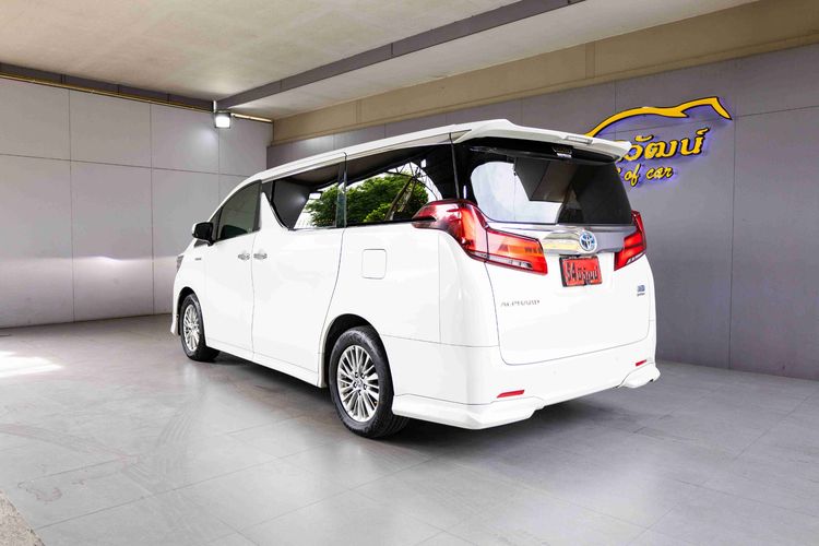 Toyota Alphard 2019 2.5 Hybrid E-Four 4WD Utility-car ไฮบริด ไม่ติดแก๊ส เกียร์อัตโนมัติ ขาว รูปที่ 4