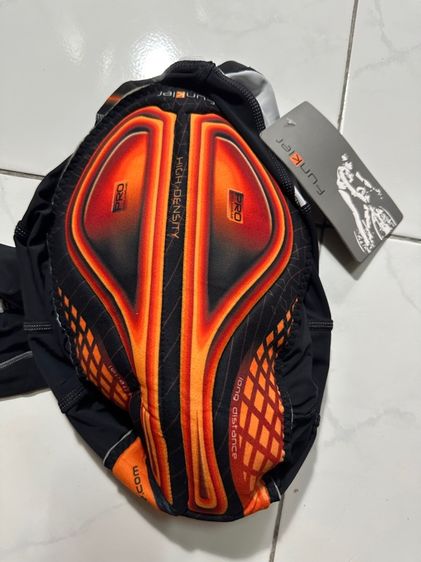 กางเกงจักรยาน Funkier เป้าโปร ส้ม ขายาว รูปที่ 3