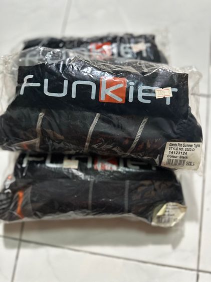 กางเกงจักรยาน Funkier เป้าโปร ส้ม ขายาว รูปที่ 7