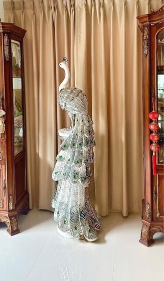 ของตกแต่งบ้านอื่นๆ นกยูงนำเข้าสวยงาม ของประดับบ้าน ขนาดสูง180 เซนติเมตร 