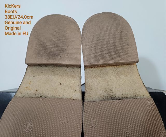KicKers Boots, Women's 38EU(24.0cm) Genuine and Original ของแท้ มือ 2 สภาพเยี่ยม,รองเท้า KicKers หนังแท้ปั้มลายสี Multicolor พื้นเต็ม สวยมาก รูปที่ 12