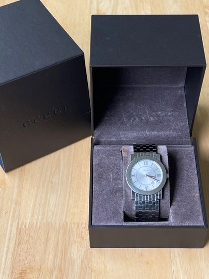 GUCCI 5200M Quartz Men's Watch Silver Dial Analog Stainless Steel  รูปที่ 3