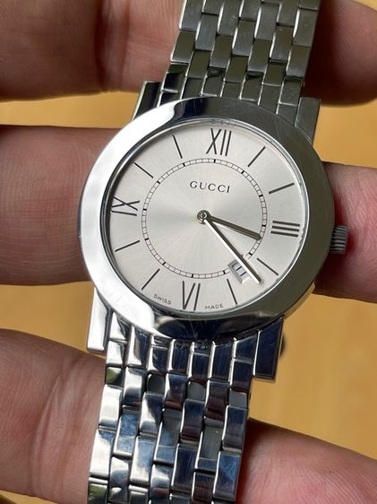 GUCCI 5200M Quartz Men's Watch Silver Dial Analog Stainless Steel  รูปที่ 14