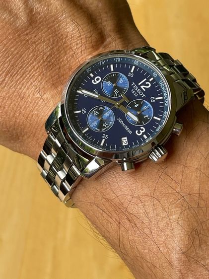 TISSOT PRC200 Chronograph Quartz Navy Dial Mens 40 mm Swiss Made  รูปที่ 18