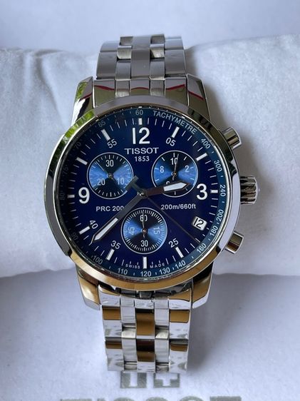 TISSOT PRC200 Chronograph Quartz Navy Dial Mens 40 mm Swiss Made  รูปที่ 4