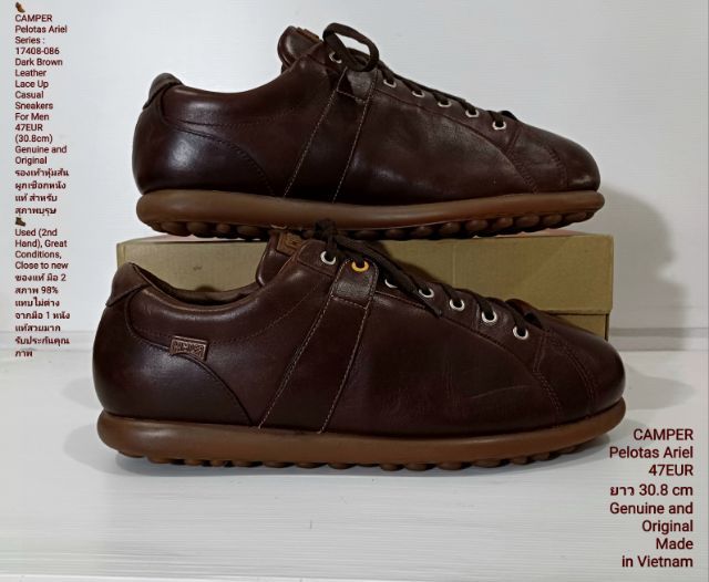 CAMPER Pelotas Ariel, Men's 47EU(30.8cm) Genuine and Original ของแท้ มือ 2 สภาพแทบไม่ต่างจากมือ 1, รองเท้า CAMPER หนังแท้ พื้นเต็ม งดงามมาก รูปที่ 14