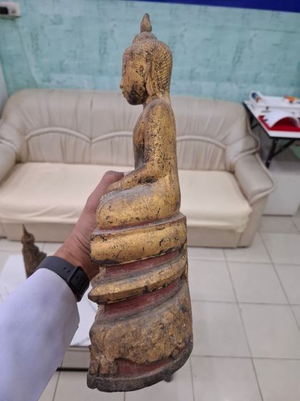 🚩(มาใหม่) พระบูชาไม้แกะสมัยอยุธยาทองเดิมๆ รูปที่ 4