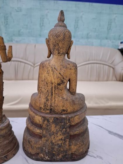 🚩(มาใหม่) พระบูชาไม้แกะสมัยอยุธยาทองเดิมๆ รูปที่ 2