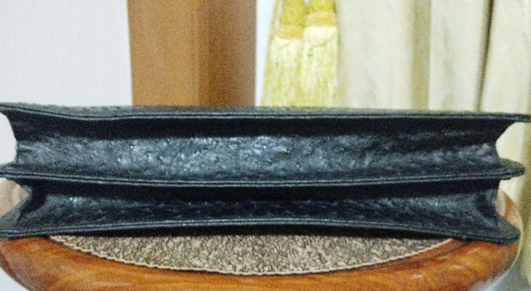 กระเป๋าถือสะพายหนังนกกระจอกเทศแท้ใหม่ รูปที่ 7