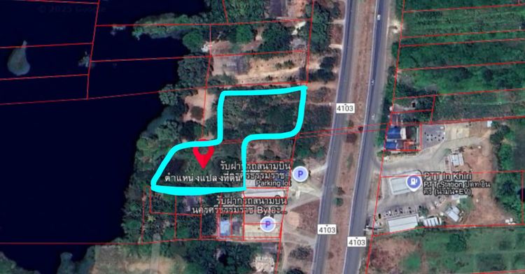 ขายที่ดินเปล่าขนาด 4 ไร่ 3 งาน 69 ตรว (ถมแล้ว) บนถนน 4103 ระหว่าง ต.อินคีรี และ ต.ท่างิ้ว จ.นครศรีธรรมราช