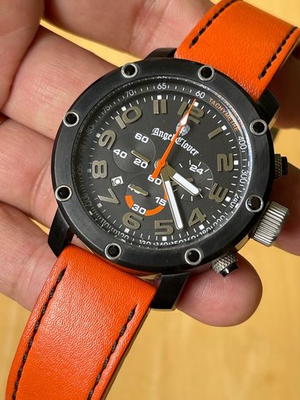 ANGLE CLOVER Chronograph Sports Orange Black 46 mm 100 m รูปที่ 11