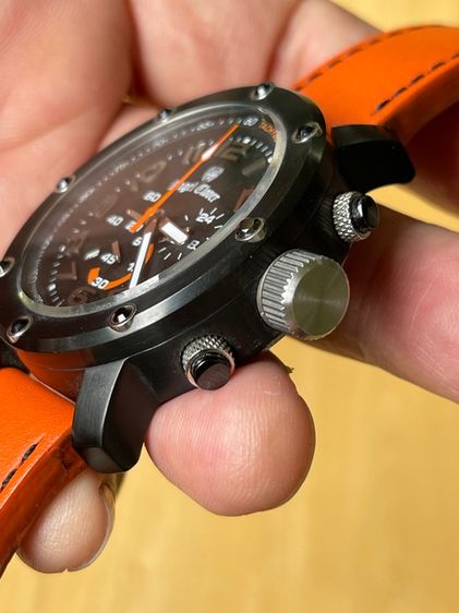 ANGLE CLOVER Chronograph Sports Orange Black 46 mm 100 m รูปที่ 12