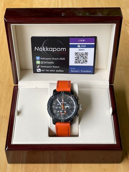 ANGLE CLOVER Chronograph Sports Orange Black 46 mm 100 m รูปที่ 2