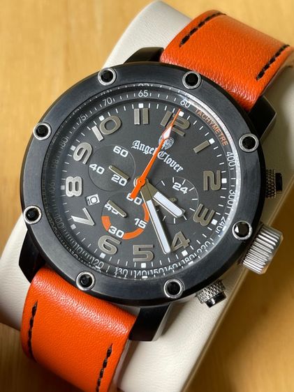 ANGLE CLOVER Chronograph Sports Orange Black 46 mm 100 m รูปที่ 6
