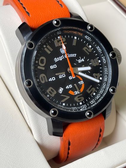 ANGLE CLOVER Chronograph Sports Orange Black 46 mm 100 m รูปที่ 5