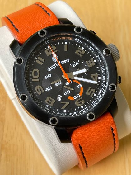 ANGLE CLOVER Chronograph Sports Orange Black 46 mm 100 m รูปที่ 7