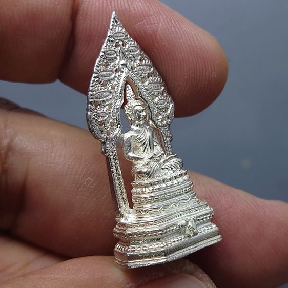 รูปหล่อลอยองค์ พระนิรันตราย เนื้อเงิน วัดบวรนิเวศวิหาร ปี2548 โรงเรียนสตรีวิทย์ จัดสร้าง พร้อมตลับเดิม รูปที่ 5