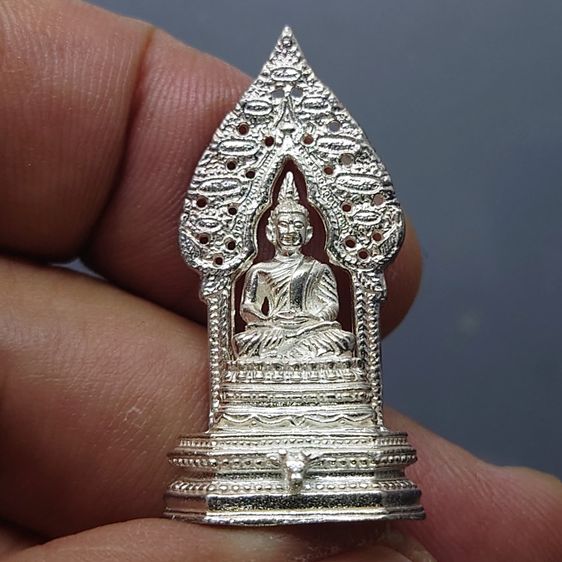 รูปหล่อลอยองค์ พระนิรันตราย เนื้อเงิน วัดบวรนิเวศวิหาร ปี2548 โรงเรียนสตรีวิทย์ จัดสร้าง พร้อมตลับเดิม รูปที่ 3