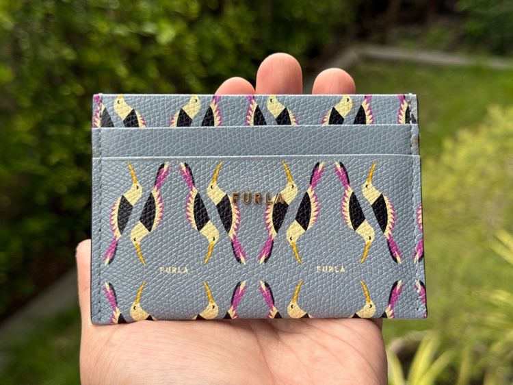 Furla Card Holder 100Percent Leather  ลาย Limited  รูปที่ 5