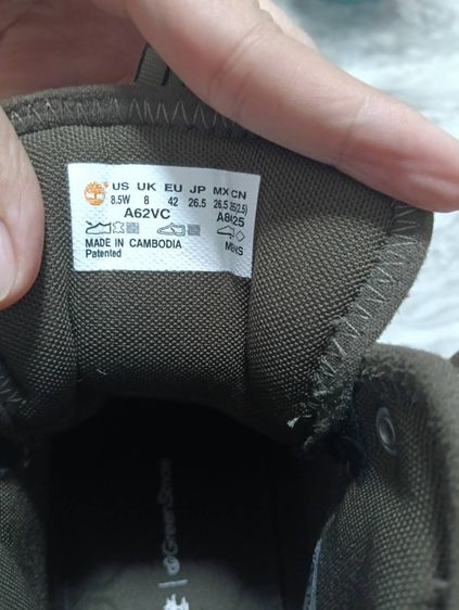 TimberlandMens Greenstride Motion 6 Hiking Shoes Wheat Brown มือสอง สภาพใหม่ รูปที่ 7