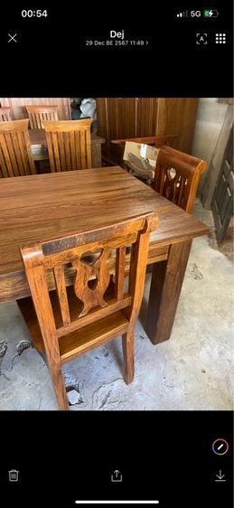โต๊ะกินข้าวไม้สัก รูปที่ 2