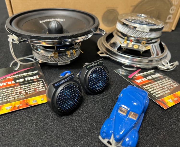 ลำโพง 5นิ้ว แยกชิ้น 2ทาง usa🇺🇸 Audiobahn เสียงเพราะ สำหรับ  benz รถยุโรป ญี่ปุ่น retro classic รูปที่ 5