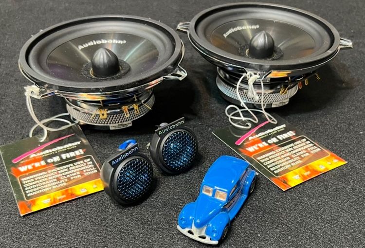 ลำโพง 5นิ้ว แยกชิ้น 2ทาง usa🇺🇸 Audiobahn เสียงเพราะ สำหรับ  benz รถยุโรป ญี่ปุ่น retro classic รูปที่ 2