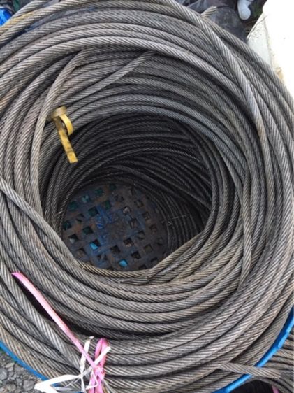 ลวดสลิงดำไส้เหล็ก ขนาด12mm และ 9mm มือ2 สภาพดี รูปที่ 2