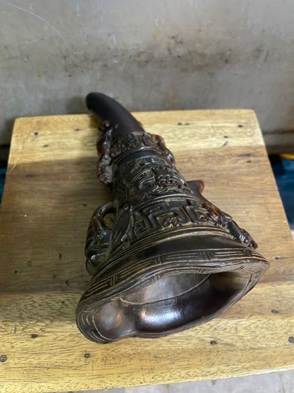 จอก งานแกะสลักจากเขา สะสมB2 รูปที่ 8