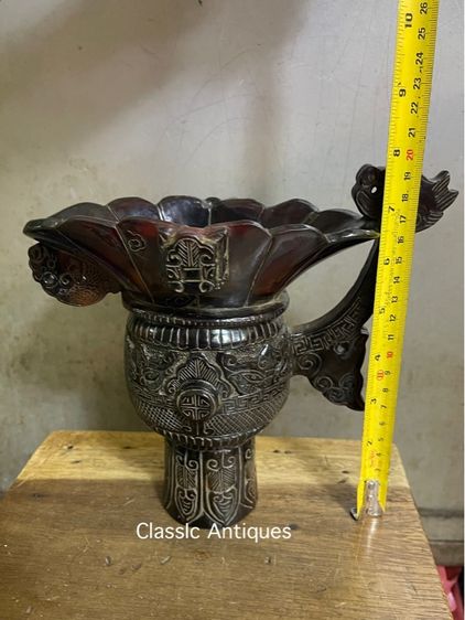 จอก งานแกะสลักจากเขา สะสมB3 รูปที่ 16