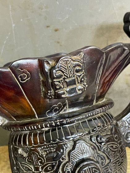 จอก งานแกะสลักจากเขา สะสมB3 รูปที่ 11