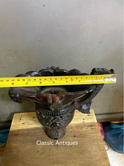 จอก งานแกะสลักจากเขา สะสมB3 รูปที่ 15