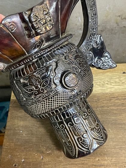 จอก งานแกะสลักจากเขา สะสมB3 รูปที่ 10