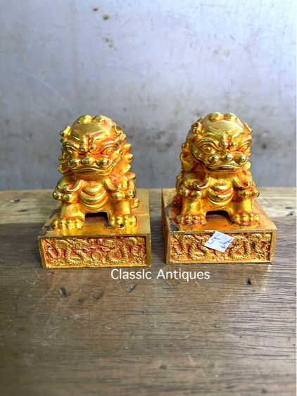 ตราประทับ สิงห์ กะไหล่ทองสะสม รูปที่ 2