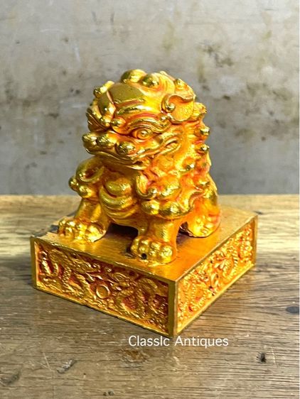 ตราประทับ สิงห์ กะไหล่ทองสะสม รูปที่ 9