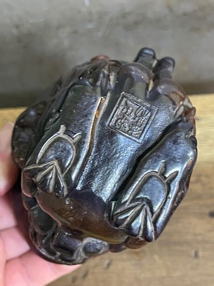 จอก งานแกะสลักจากเขา สะสมB6 รูปที่ 7