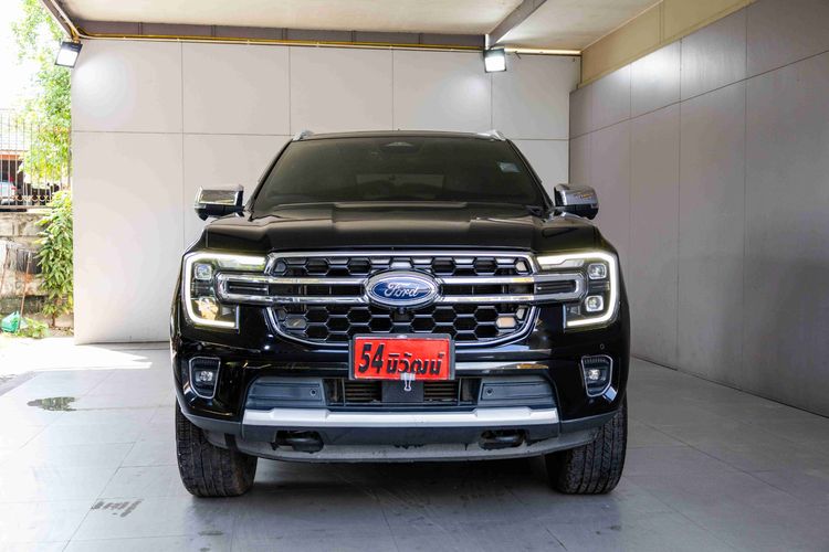 Ford Everest 2022 2.0 Bi-Turbo Titanium+ 4WD Utility-car ดีเซล ไม่ติดแก๊ส เกียร์อัตโนมัติ ดำ รูปที่ 2