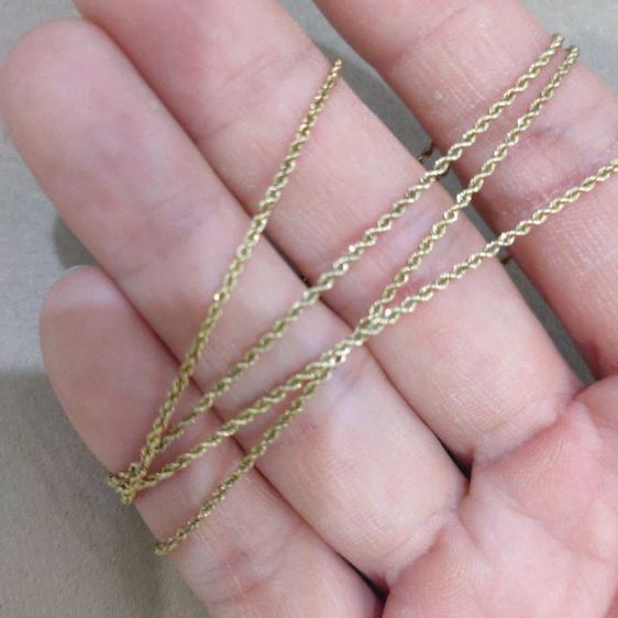 สร้อยคอทองคำ 14K ต่างประเทศ หนัก 3.5กรัม ยาว 24นิ้ว สวมหัวได้