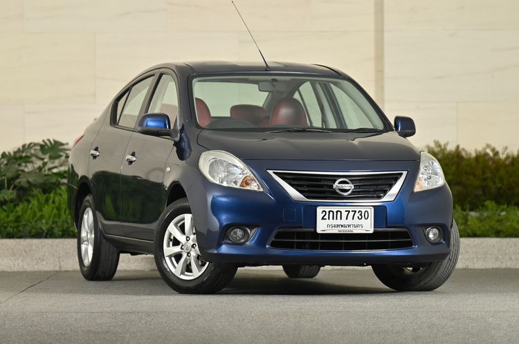 Nissan Almera 2013 1.2 VL Sedan เบนซิน LPG เกียร์อัตโนมัติ น้ำเงิน รูปที่ 2